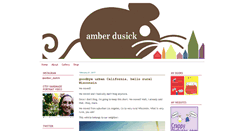 Desktop Screenshot of amberdusick.com